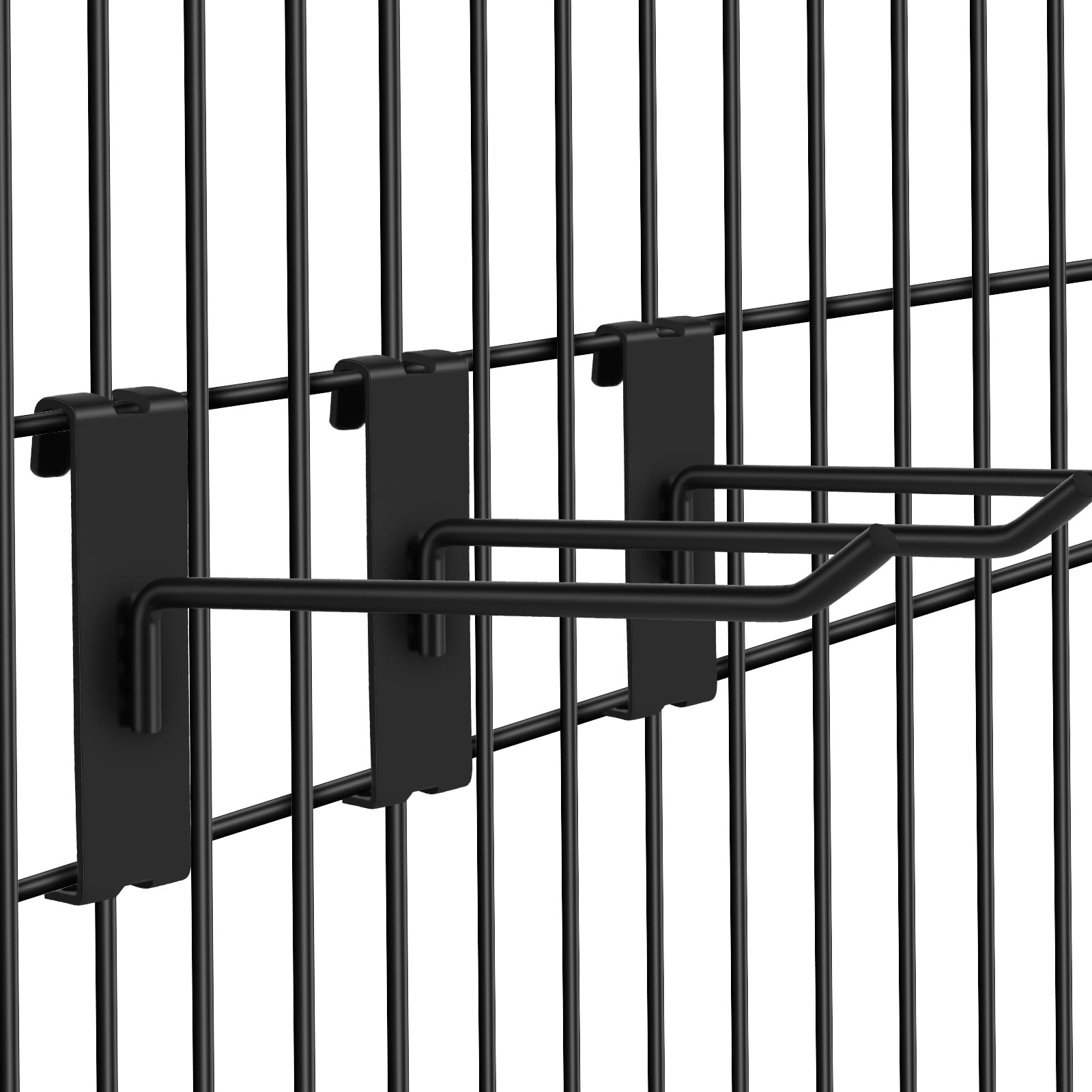 4" Heavy Duty Black Gridwall Hooks Retail Store Display Hooks 24-Pack