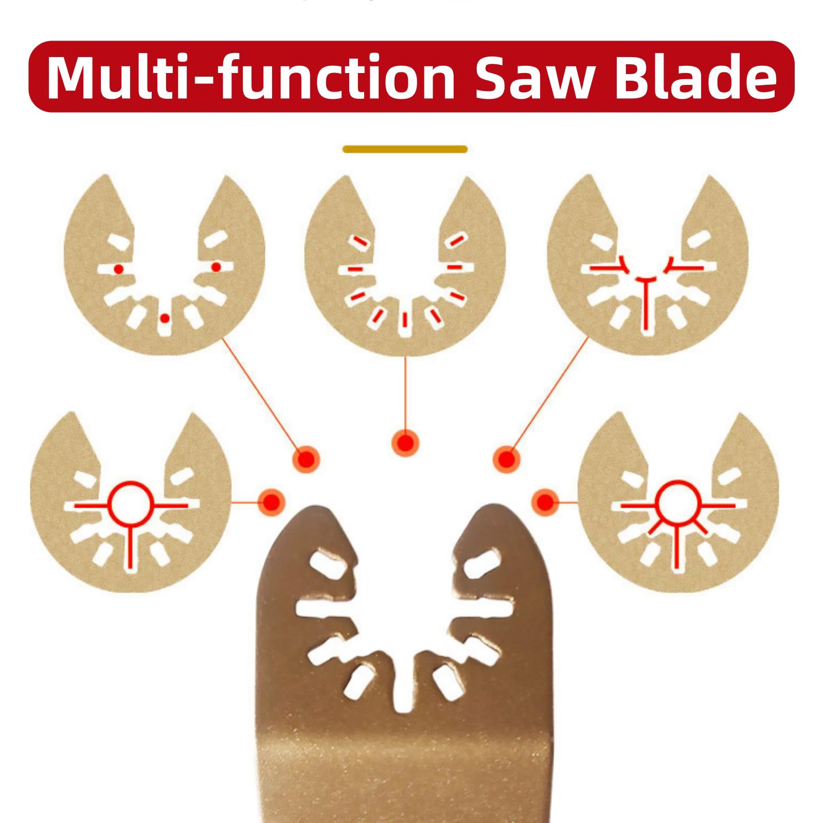 4PCS Saw Blade Tool Cutter Cemented Carbide Tiles Oscillating Trimming Alloy