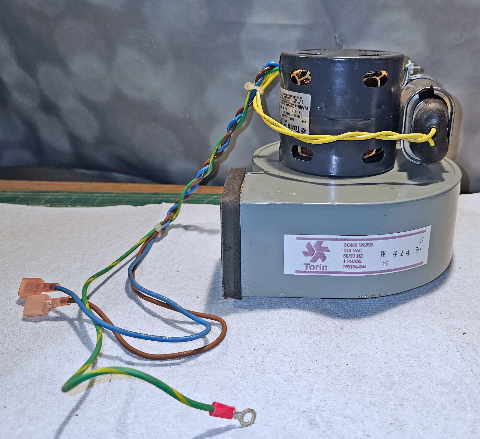 TORIN SC400 W8593 Fan + K33HXBCM-507 Motor  - Vintage - Tested