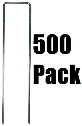 DeWitt APB5 6" x 1" x 6" Weed Barrier Landscape Fabric Anchor Pins - 500 Pack