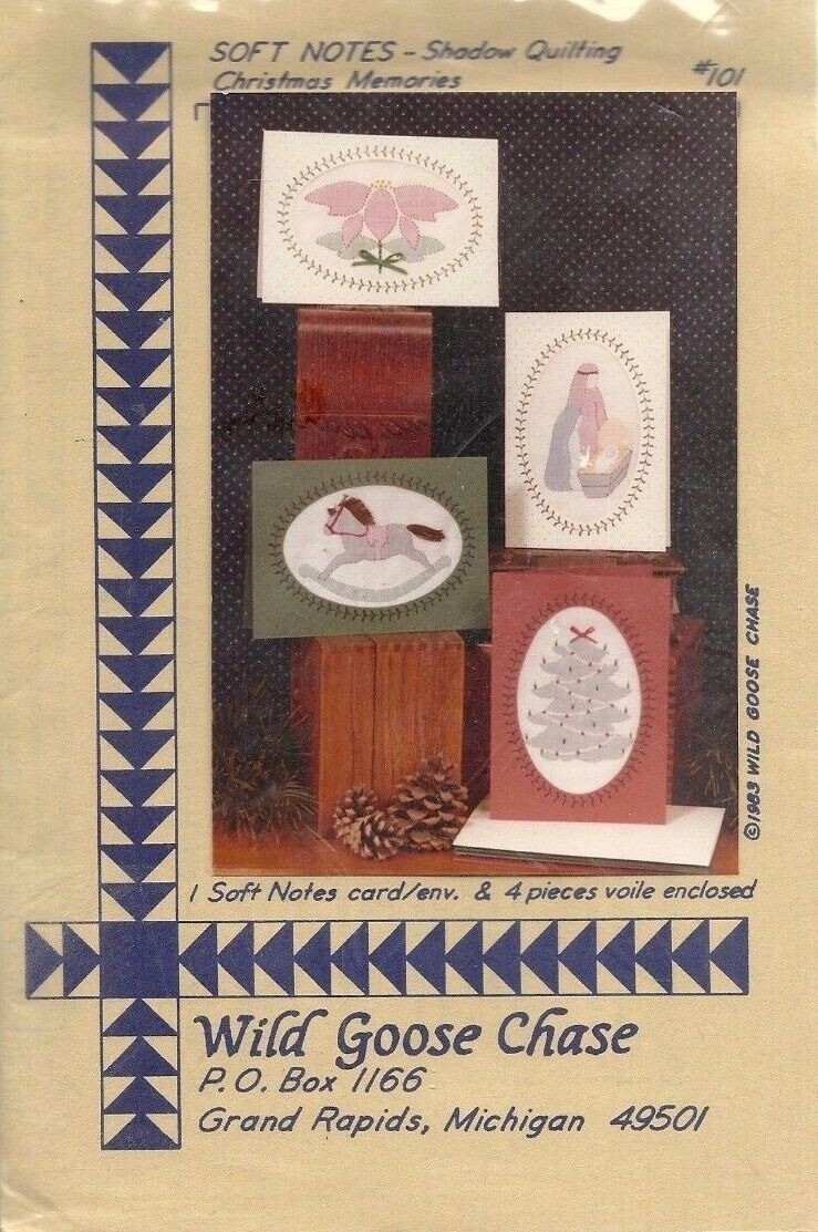 Wild Goose Chase Soft Notes Shadow Quilting Christmas Memories 101 Pattern Kit