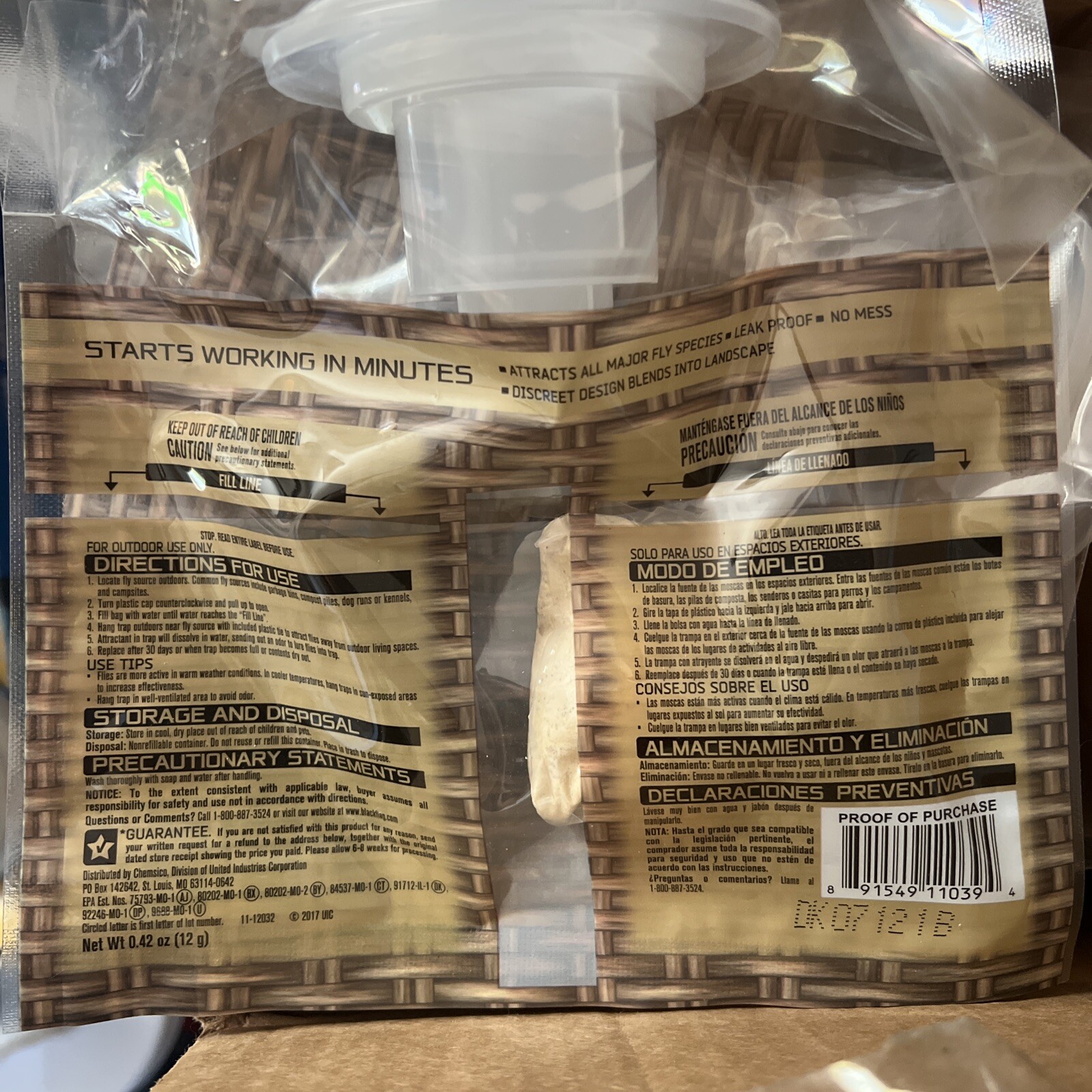 Black Flag Disposable Outdoor Fly Trap, 1-Count