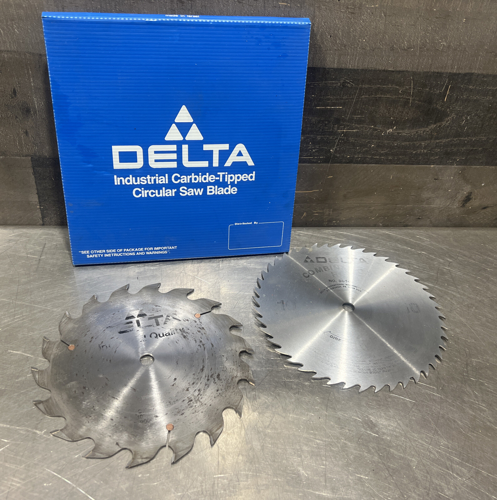 Delta Industrial Combination Rip Saw Blade S 34-105 10" x 44 Tooth & 35-611
