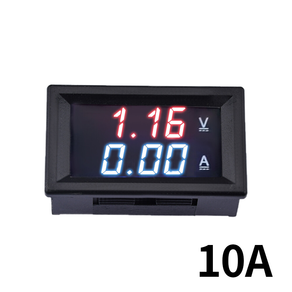 Digital Voltmeter Ammeter 100V 10A 50A 100A LED Display Amp Volt Current Meter