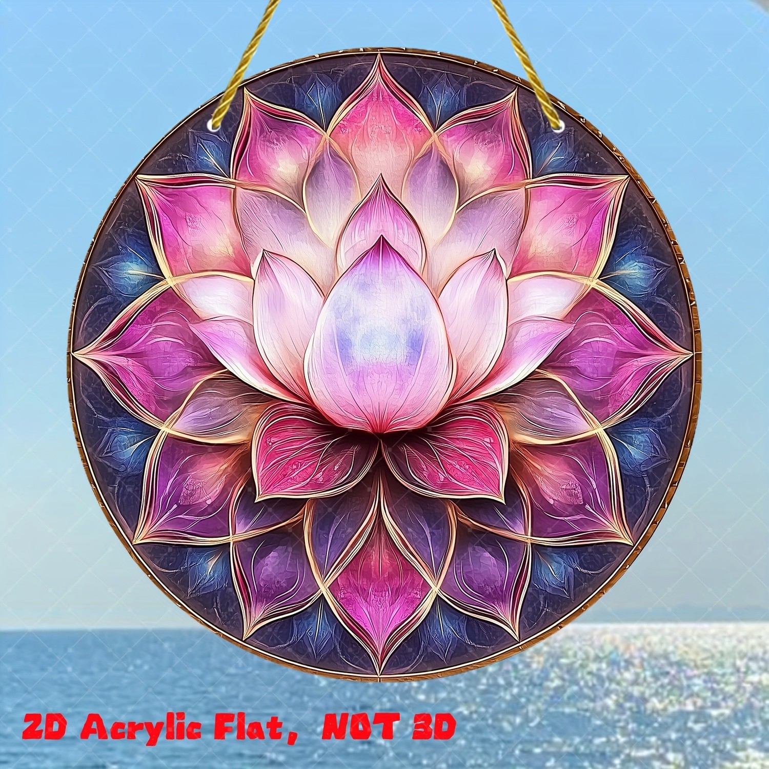 Gorgeous for Lotus Acrylic Suncatchers General Holidays Wall Art Decoration Gift