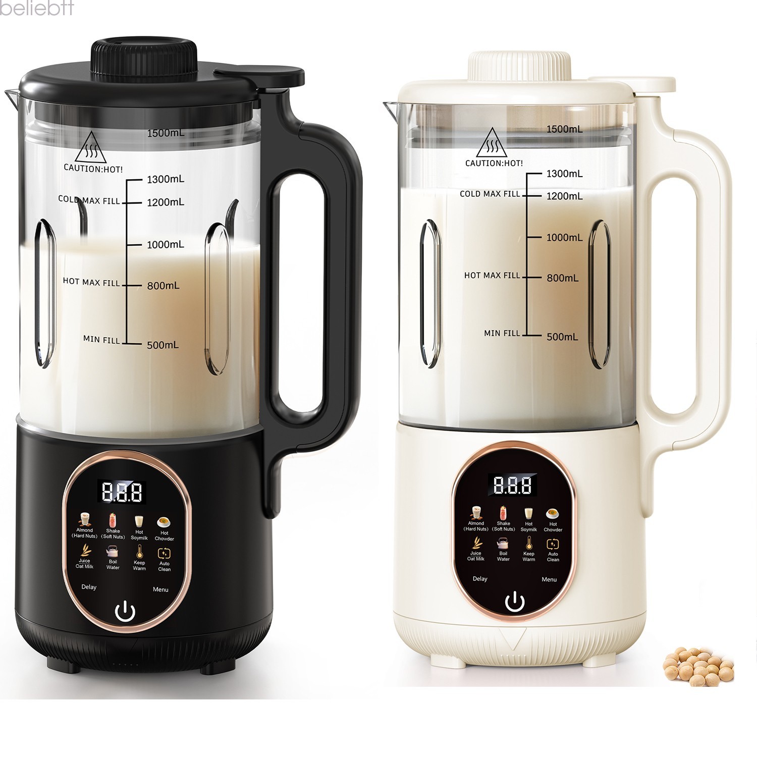 50oz Automatic Nut Milk Maker Almond Milk Machine with Delay Start Keep Warm