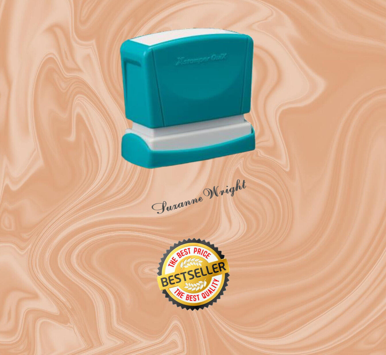 Custom Signature Self-Inking Stamp | Stamp with Name | Custom Name Stamper