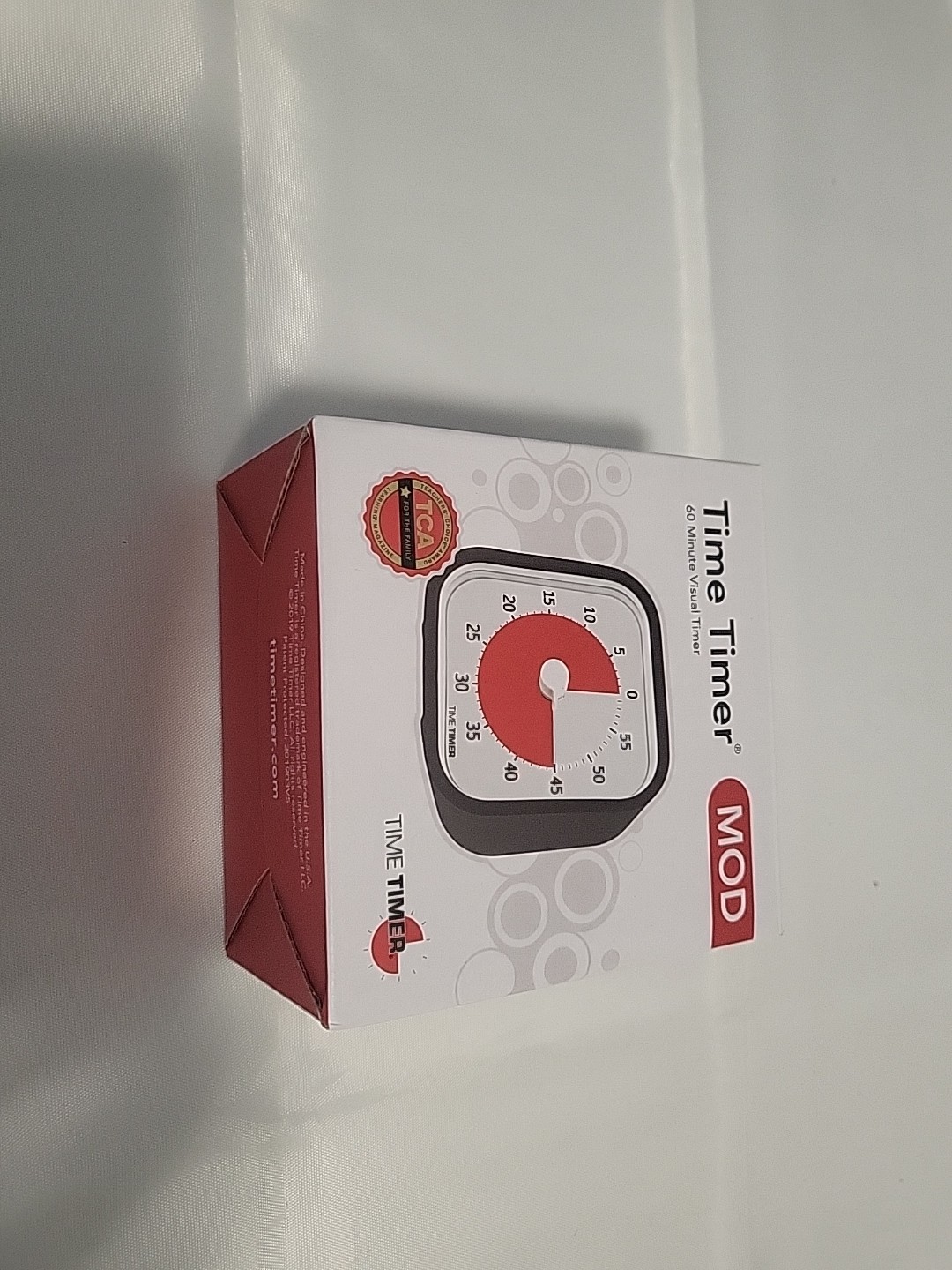 Time Timer MOD: 60-Minute Visual Clock with Removable Cover - Classroom Approved