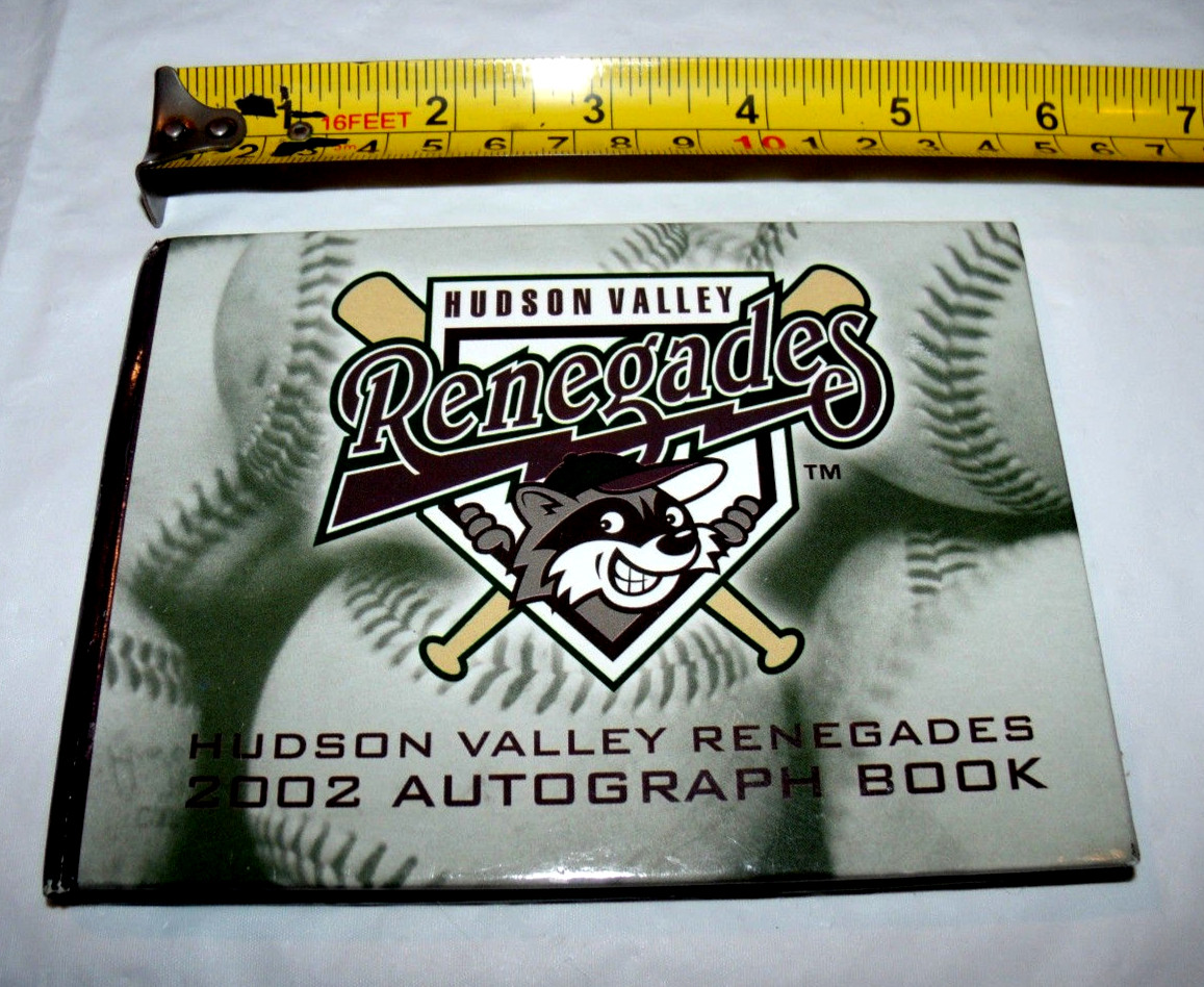 2002 Hudson Valley Renegades Autograph Book MiLB Radio WRRV 92.7 NEW Blank