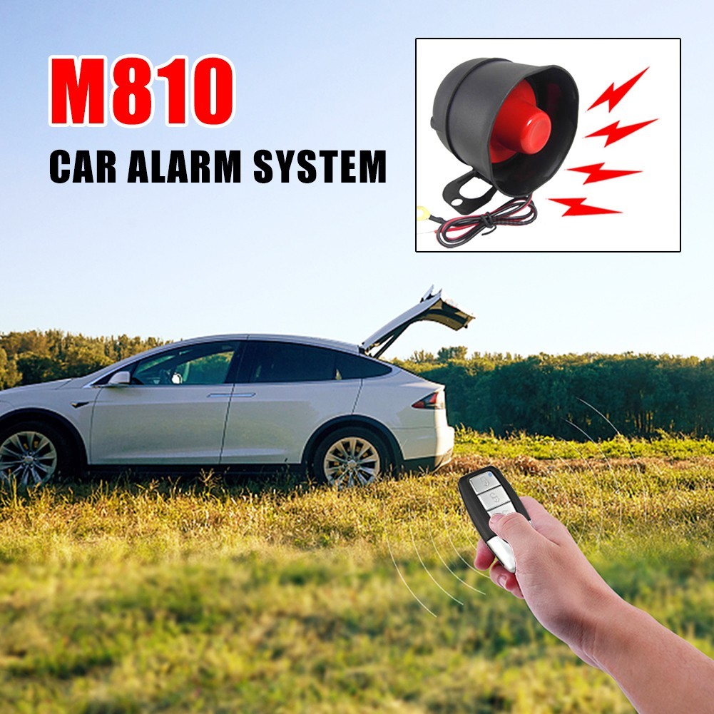 Car Remote Keyless Entry Vibration Alarm Security System W/2 Remote Control Kit