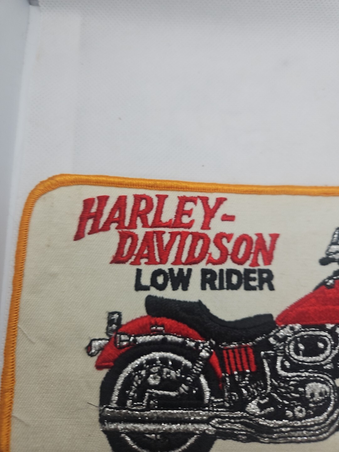 8-1/4 x 4 inch Harley Davidson Low Rider Patch