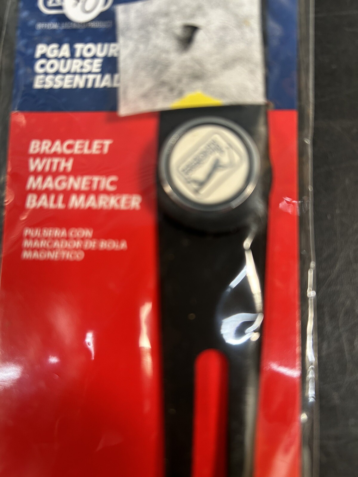 PGA Tour Golf Bracelet with Magnetic Ball Marker SZ M/L