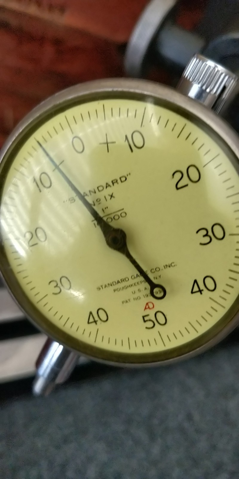 RARE Standard Gage Co Model 125 universal surface gage complete in box