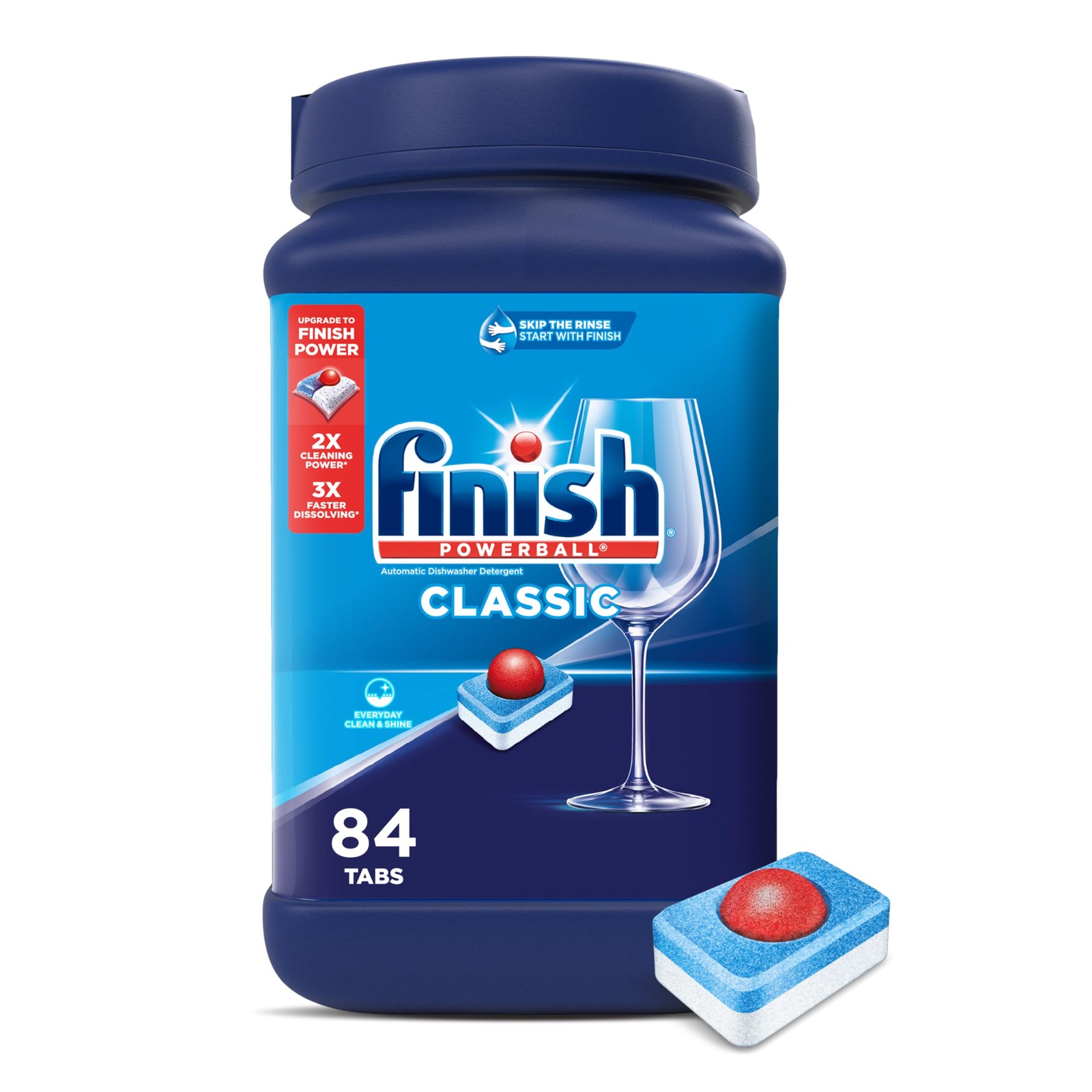 Finish Classic Dishwasher Pods, No PreRinse Dishwasher Detergent Soap For Cle...