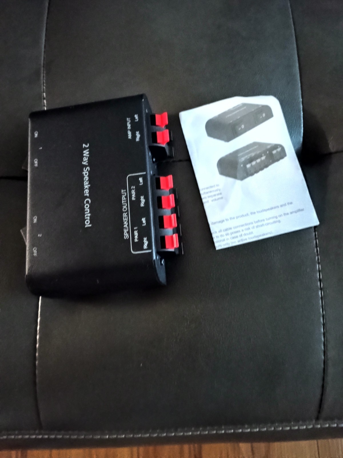 2 way speaker control box