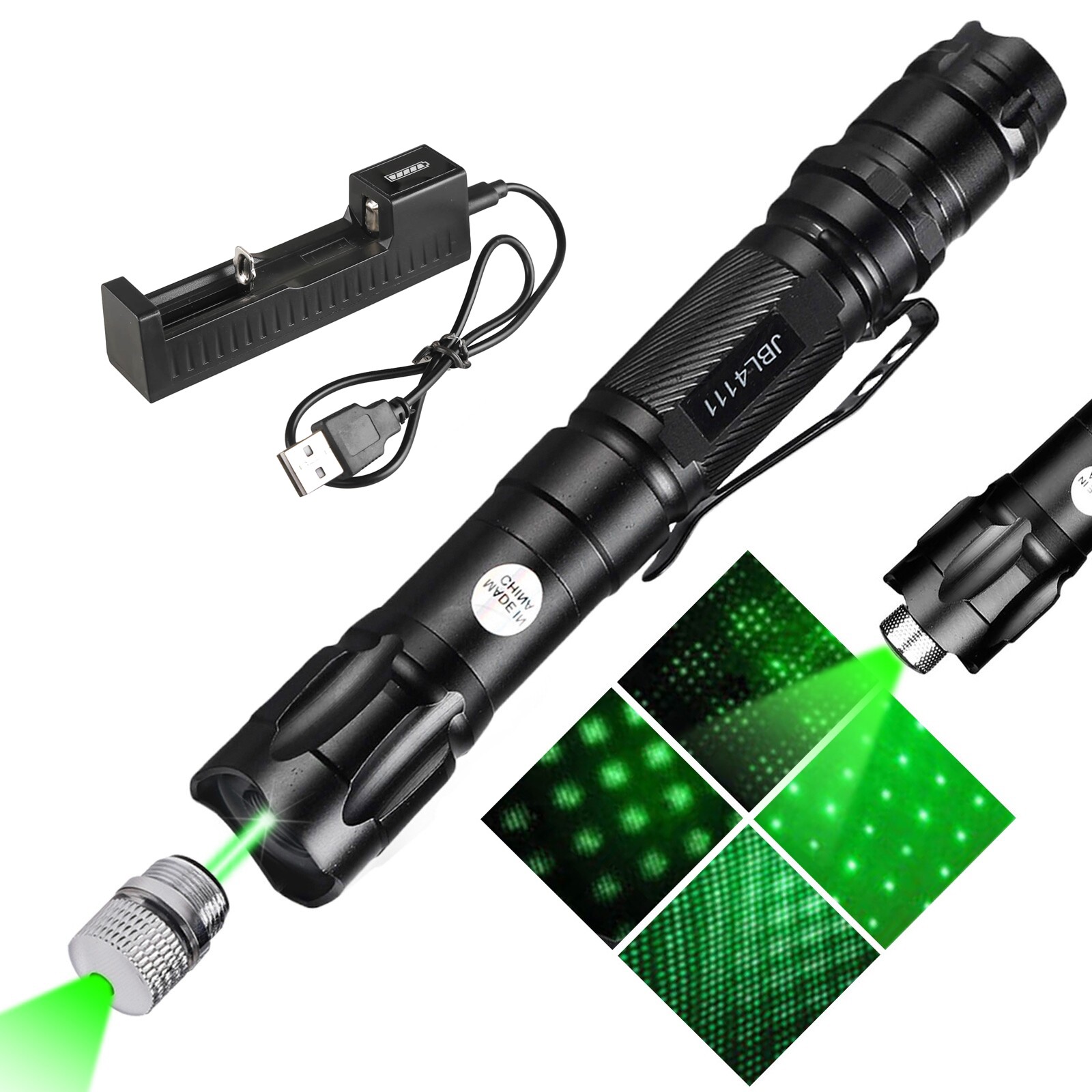 6000Miles Green Laser Pointer Lazer Pen High Power Visible Beam Light + Charger
