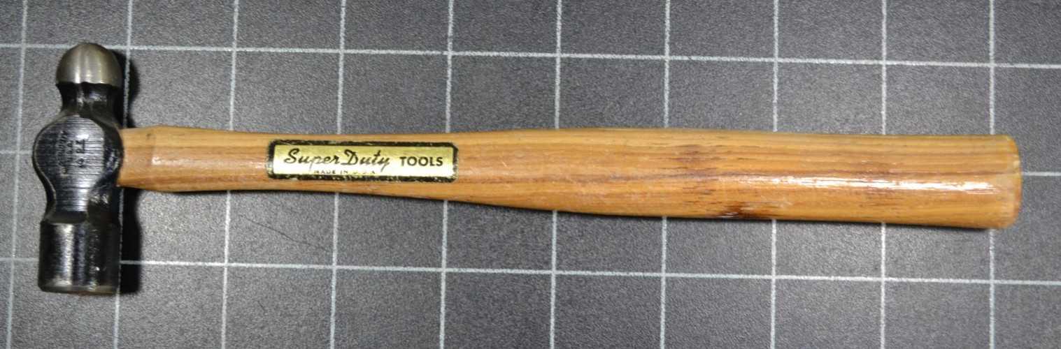 SUPER DUTY - 4oz - BALL PEIN HAMMER WITH ORIGINAL MARKED HANDLE