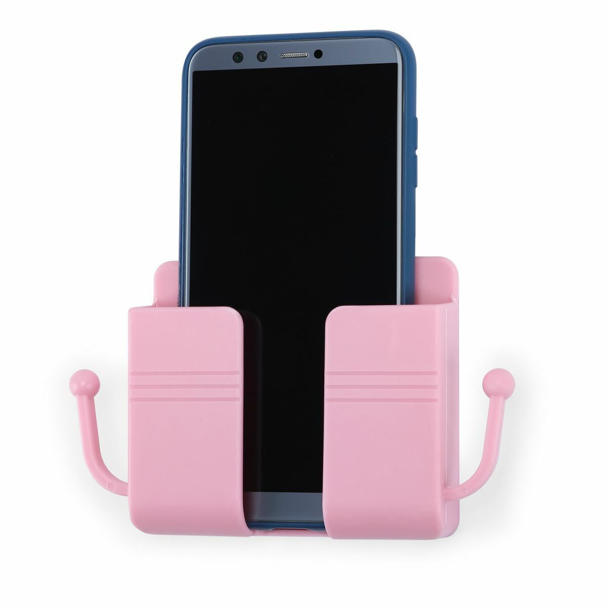 Wall Mounted Mobile Phone Holder Charging Stand Rack Shelf Self Adhesive Bracket