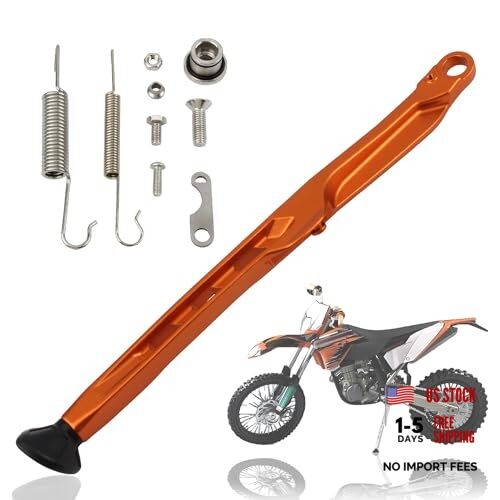 Dirt Bike Parking Side Stand Kickstand Kit,Motorcycle Kickstand Side Orange