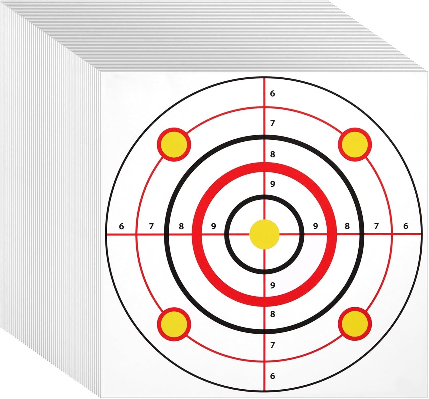 50 Pack Paper Shooting Targets for Range - Paper Targets for Hunting, Archery