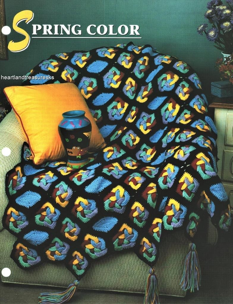 Spring Color Annie's Attic Crochet Afghan Pattern Page