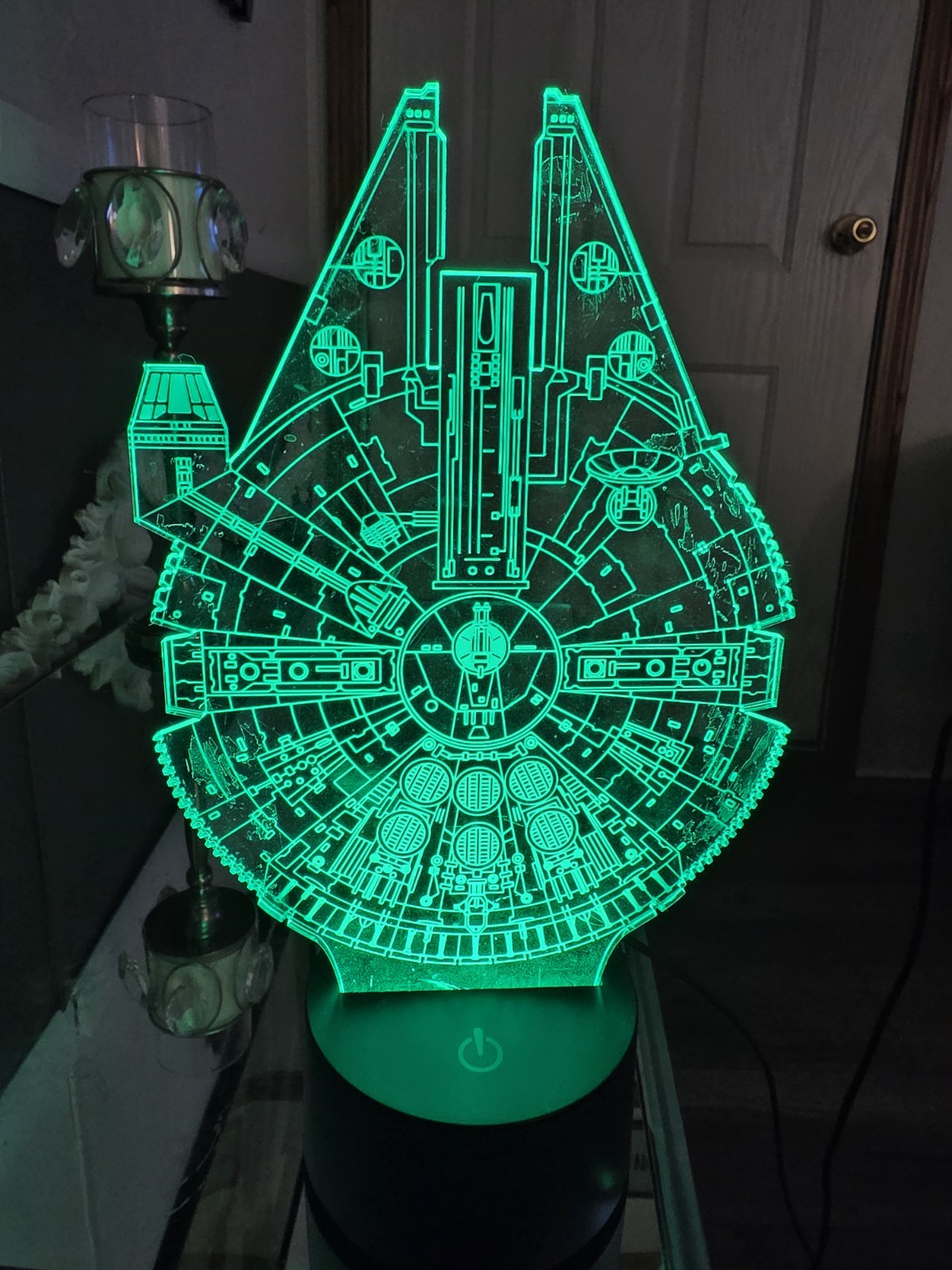 Star Wars Millennium Falcon Night Light New 3D LED Multicolor