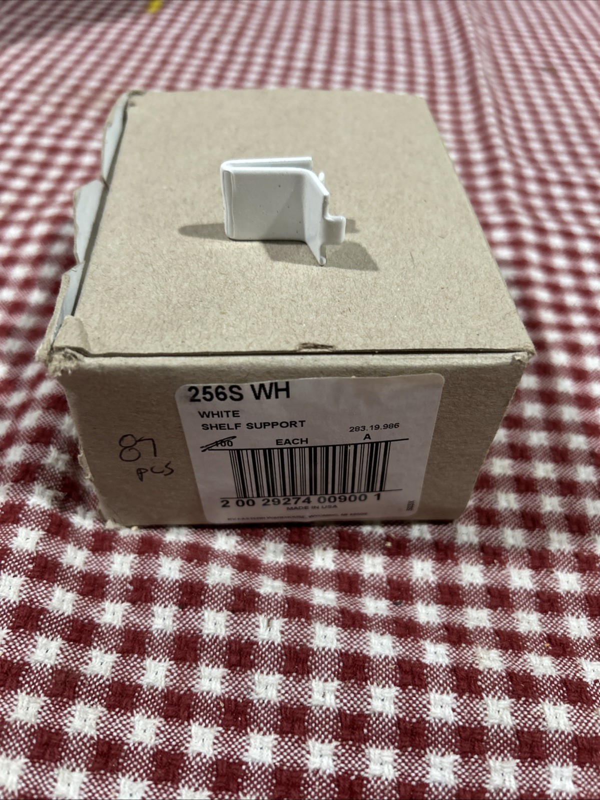 Kv Number 256S – Wh Standard Shelf Support White Finish