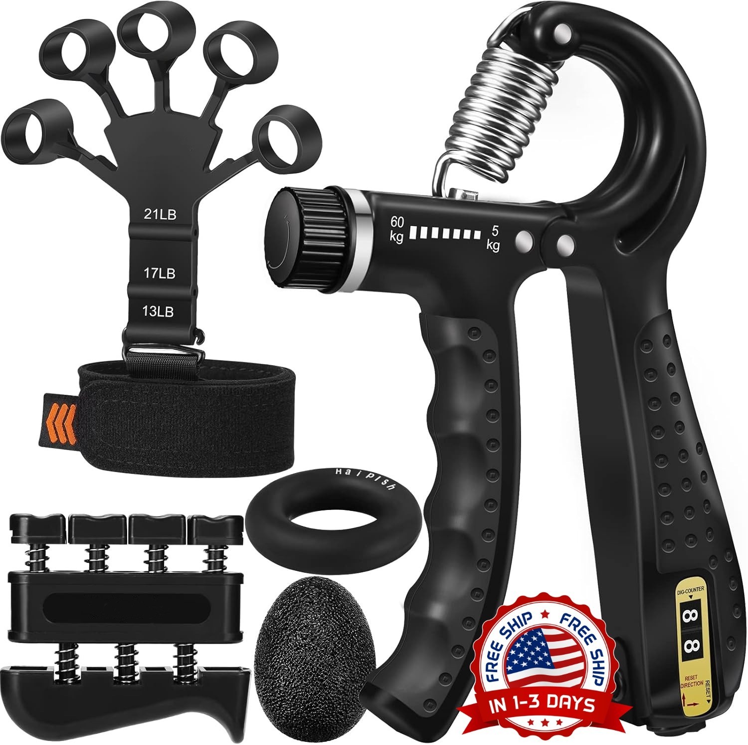 Kit de entrenamiento de fuerza de agarre para el desarrollo muscular NUEVO US