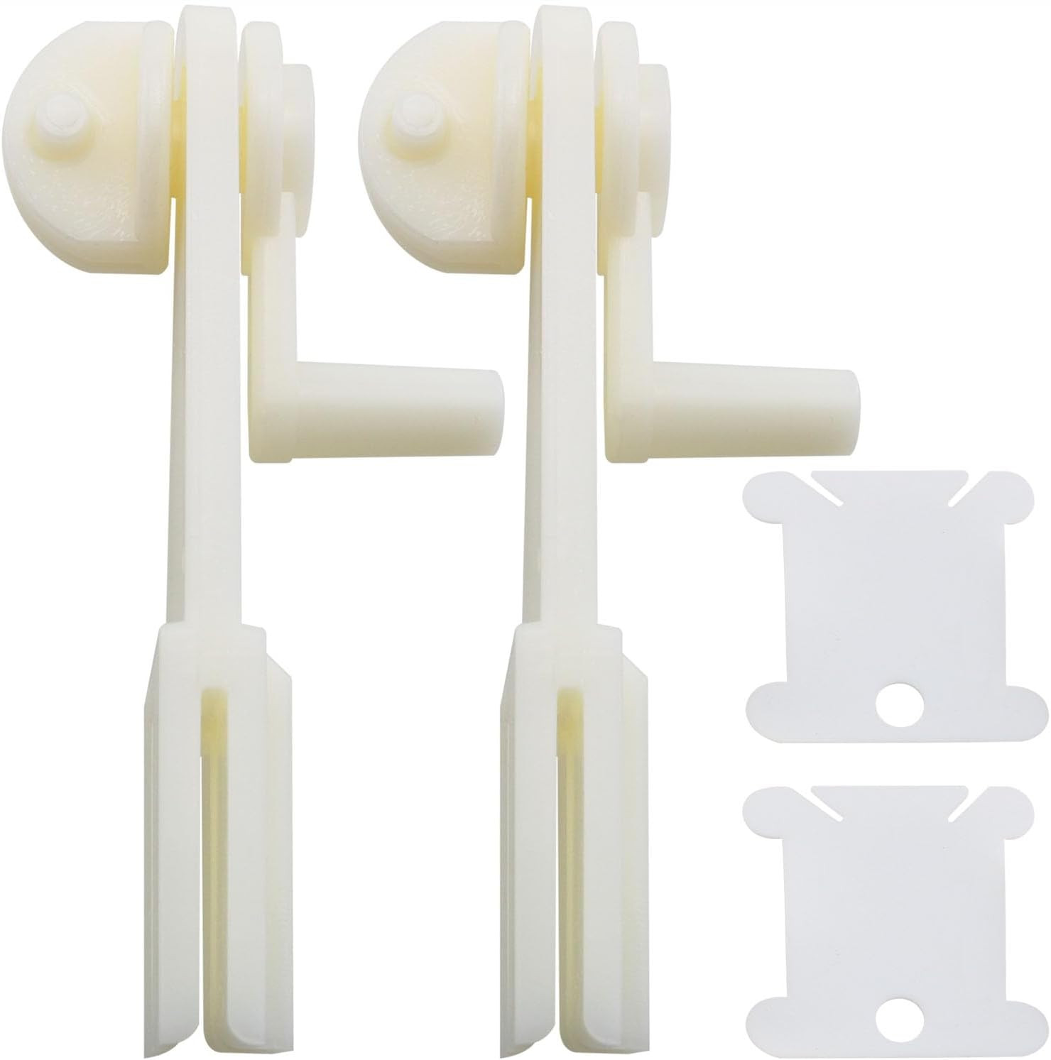 2PCS Plastic Spool Winder Beige Hand Wool Quick Winder Hand Crank Thread Wrap Tu
