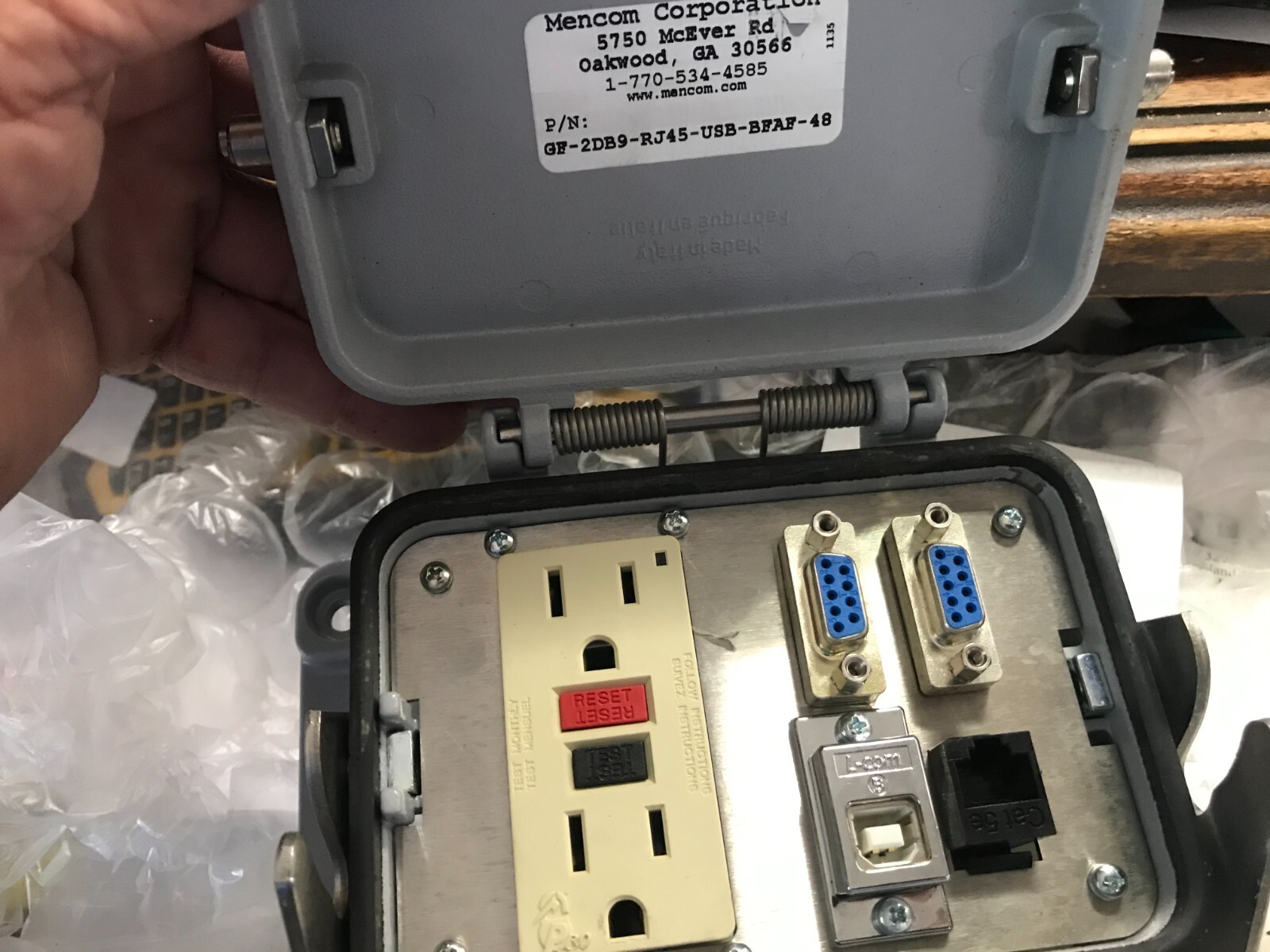 MENCOM GF-2DB9-RJ45-USB-BFAF-48 PANEL INTERFACE CONNECTORS