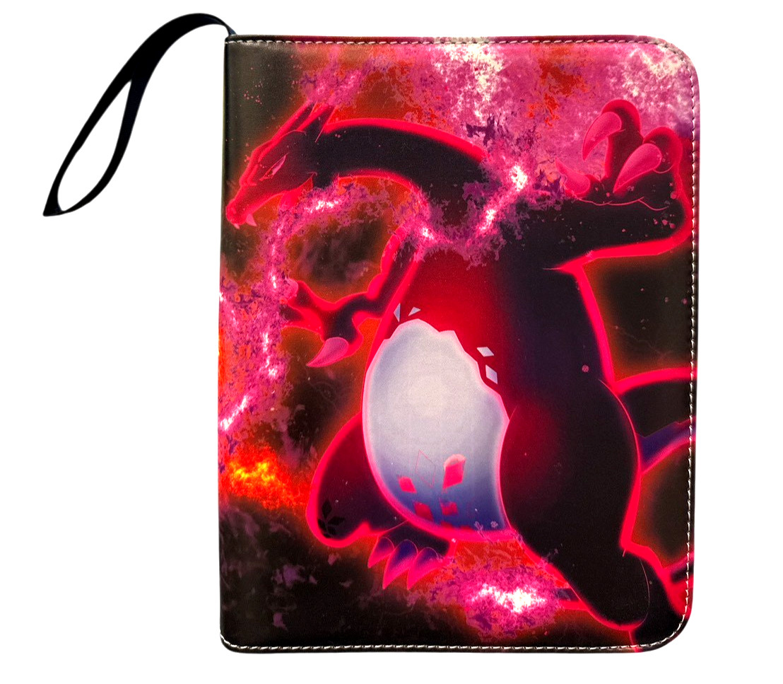 Charizard Card Binder for Pokemon Cards Holder 900 Cards w/ 50 Removable Sleeves