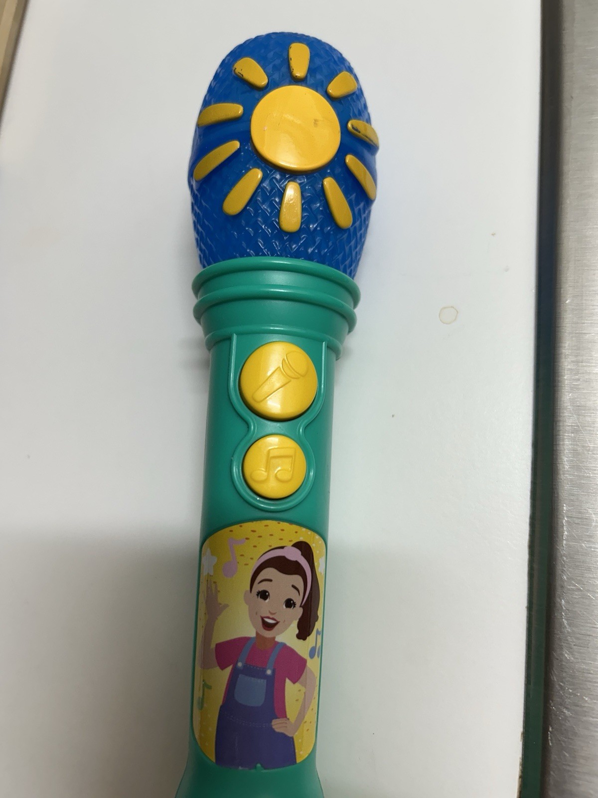 Ms. Rachel Sing Along Microphone Built In Music Light Up Toddler Toy Learn Works