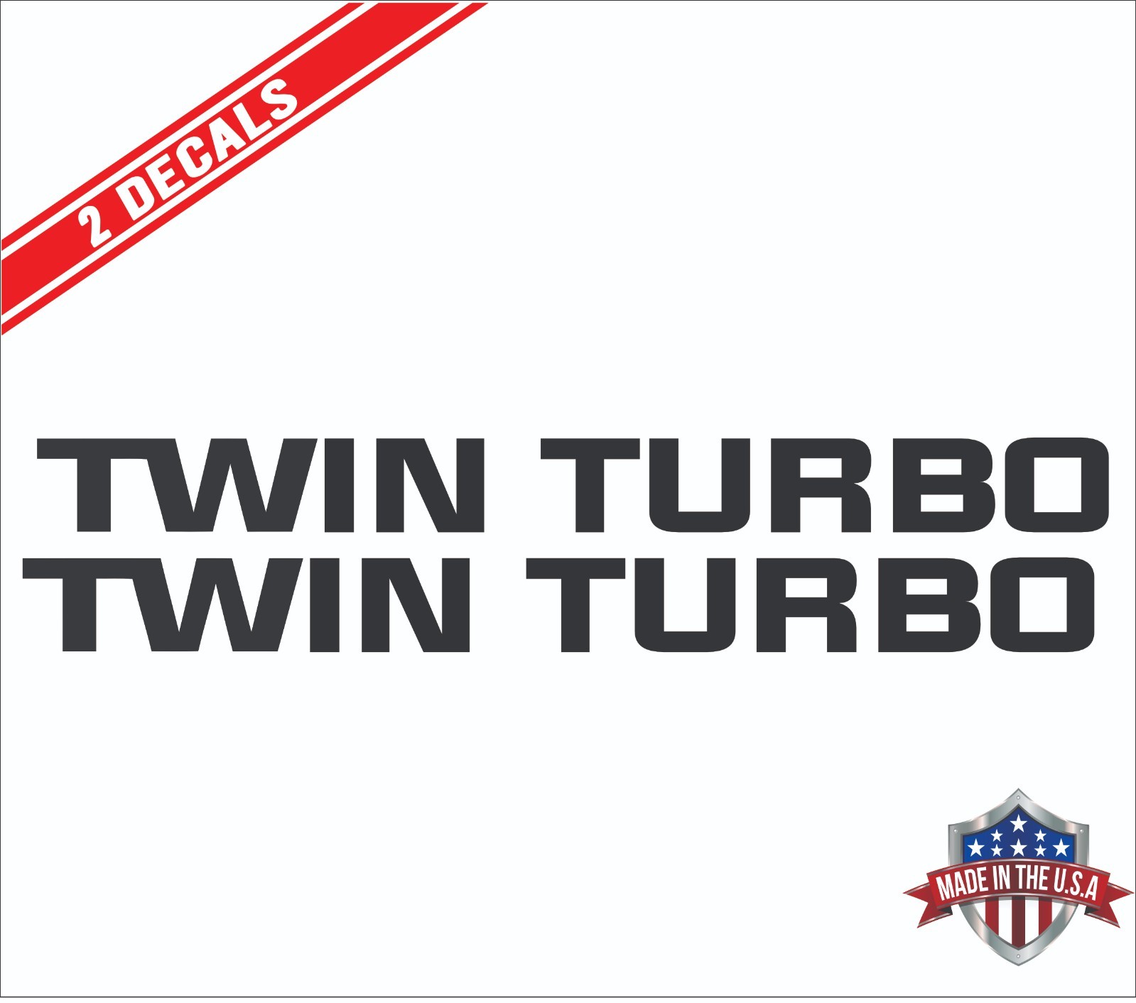 TWIN TURBO Door Decals- fits  Nissan 300ZX   Z32  (x2 Decals) JDM *11