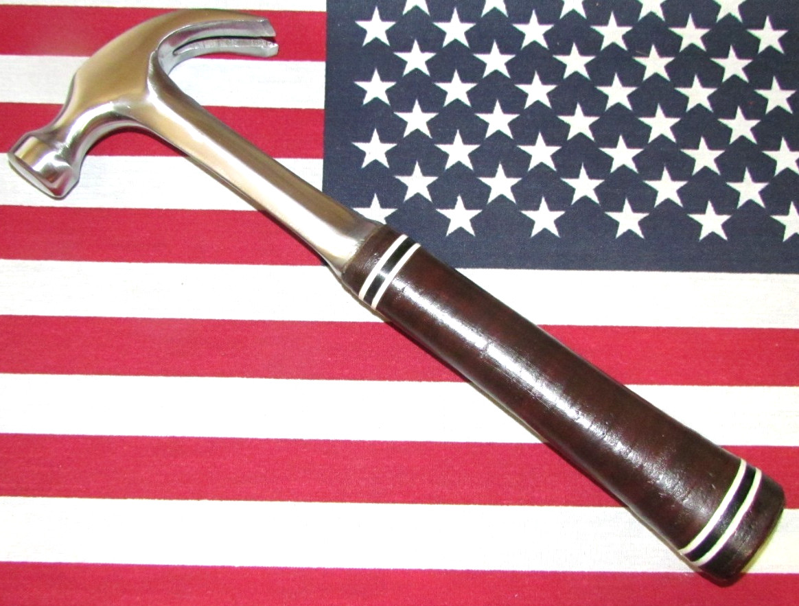 Vintage Classic 1977 Estwing Curve Claw 16 oz Hammer w/Original Leather Handle!