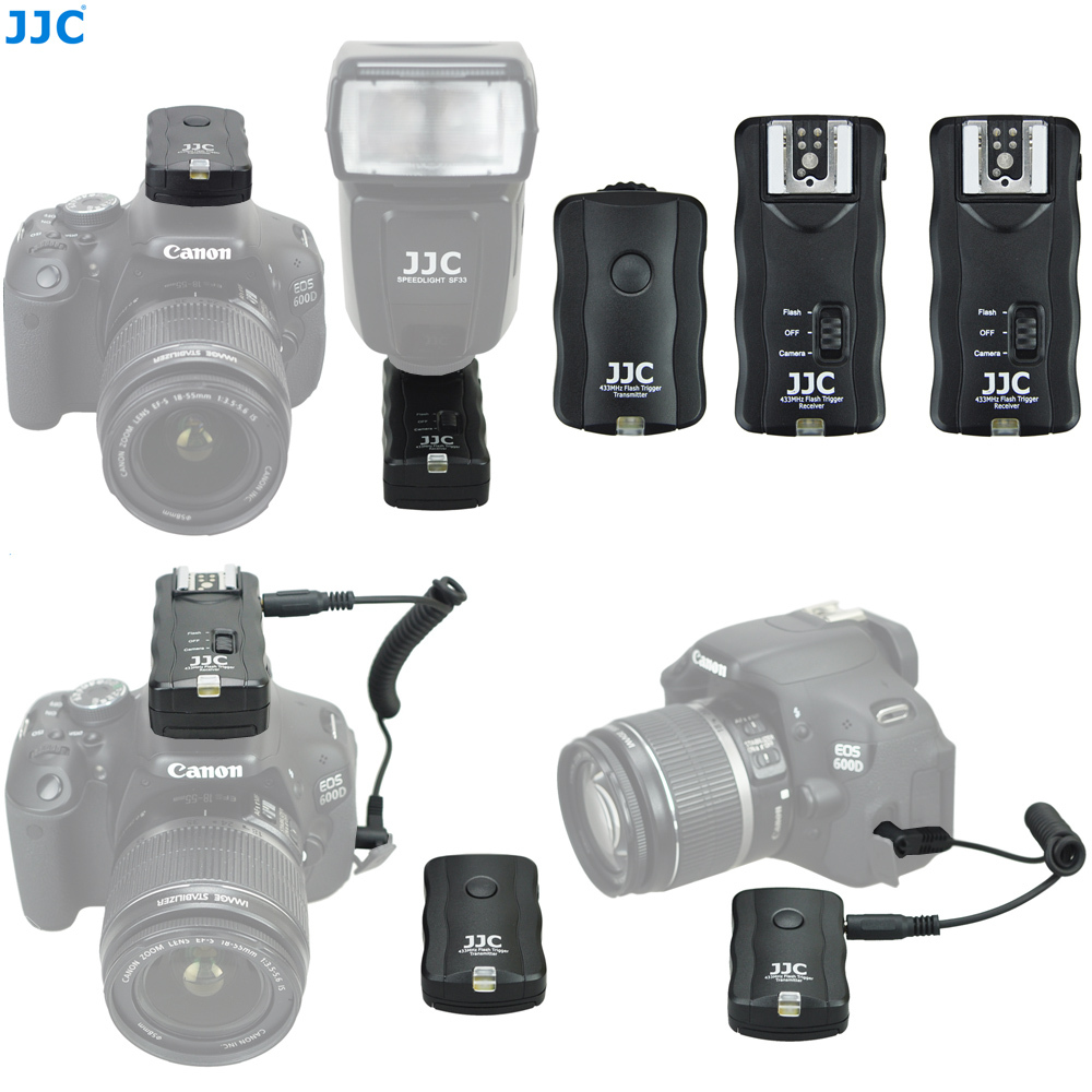JJC Receiver*2 Wireless Remote Control & Flash Trigger For Canon Nikon Speedlite