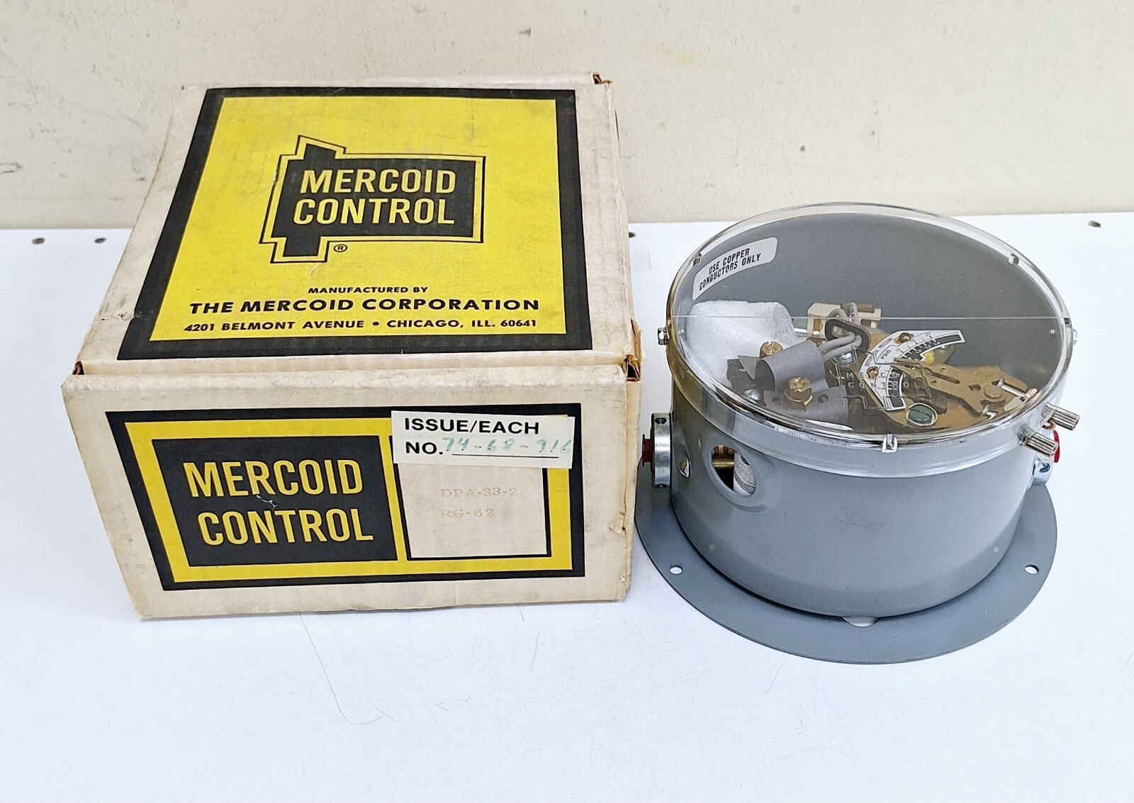 Mercoid DPA 33-2 RG 62 Temperature Switch