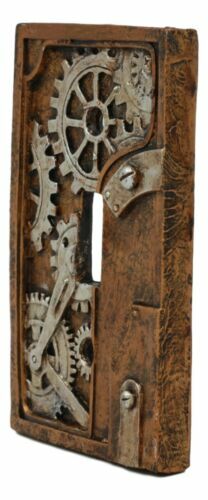 Ebros Steampunk Nautilus Clockwork Gearwork Design Wall Light Switch Plate Set