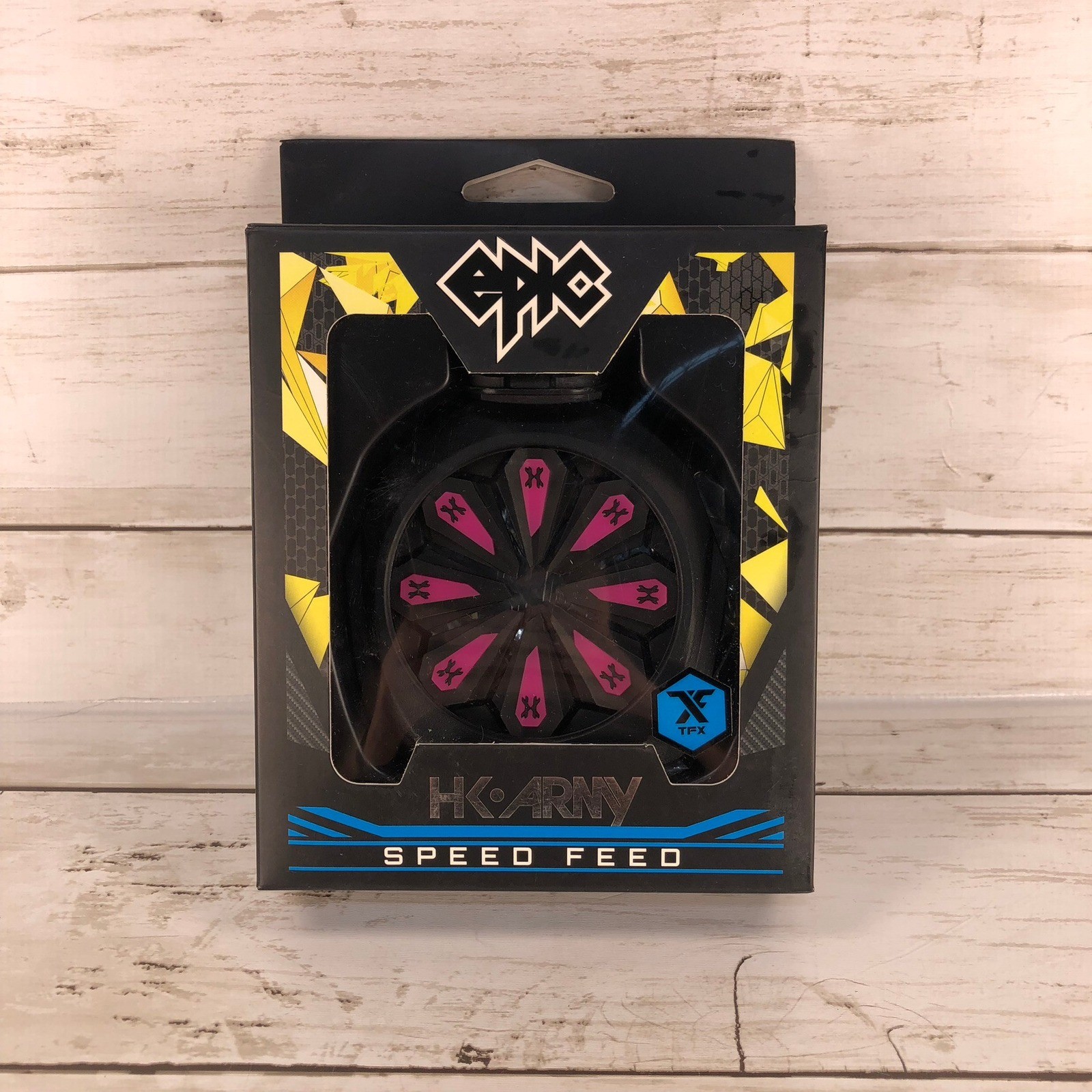 HK Army Epic Speed Feed TFX Paintball Loader Lid Vivid Pink Black SF Feed