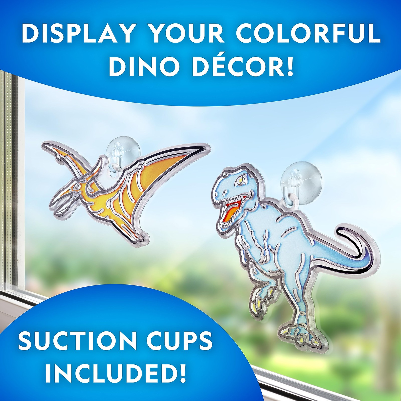 National Geographic Kids Stained Glass Kit - Glow in The Large, Multicolor