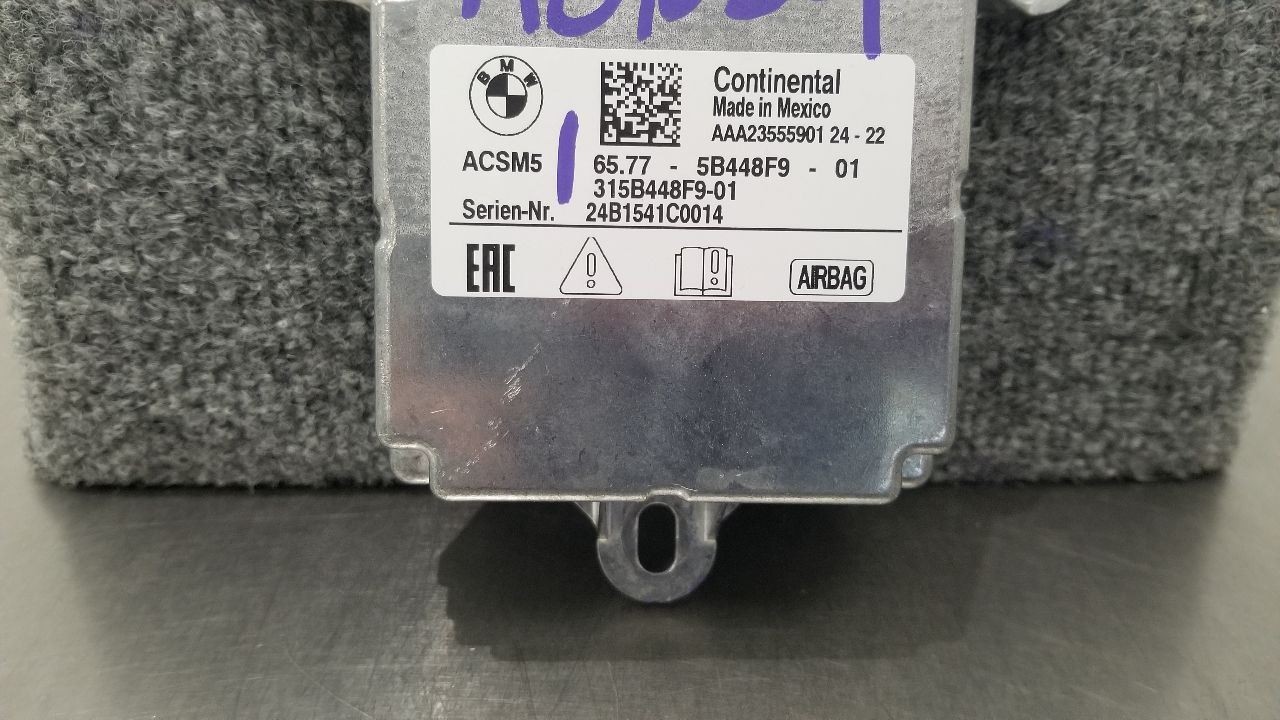 24 BMW M2 G87 COUPE SRS CONTROL MODULE 65775B448F9