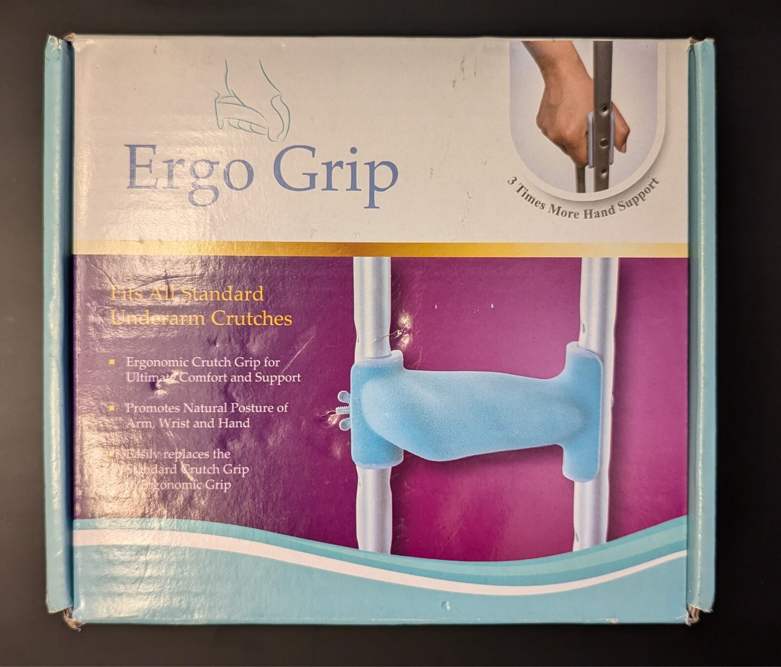 Crutch Pads - Ergonomic Crutch Grips Reduces Pressure On Wrists