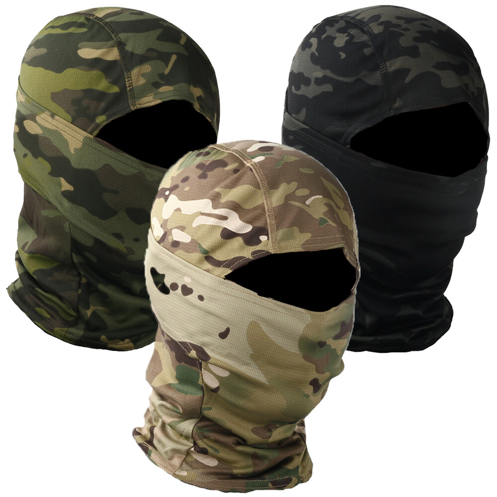 Military Full Face Mask Tactical Balaclava Headwear Sport Helmet Liner Head Hat