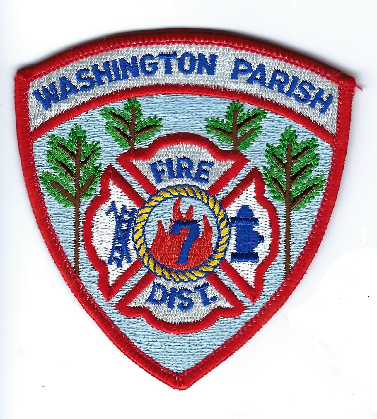 WPFD Washington Parish LA Louisiana Fire Dist. 7 patch - NEW!