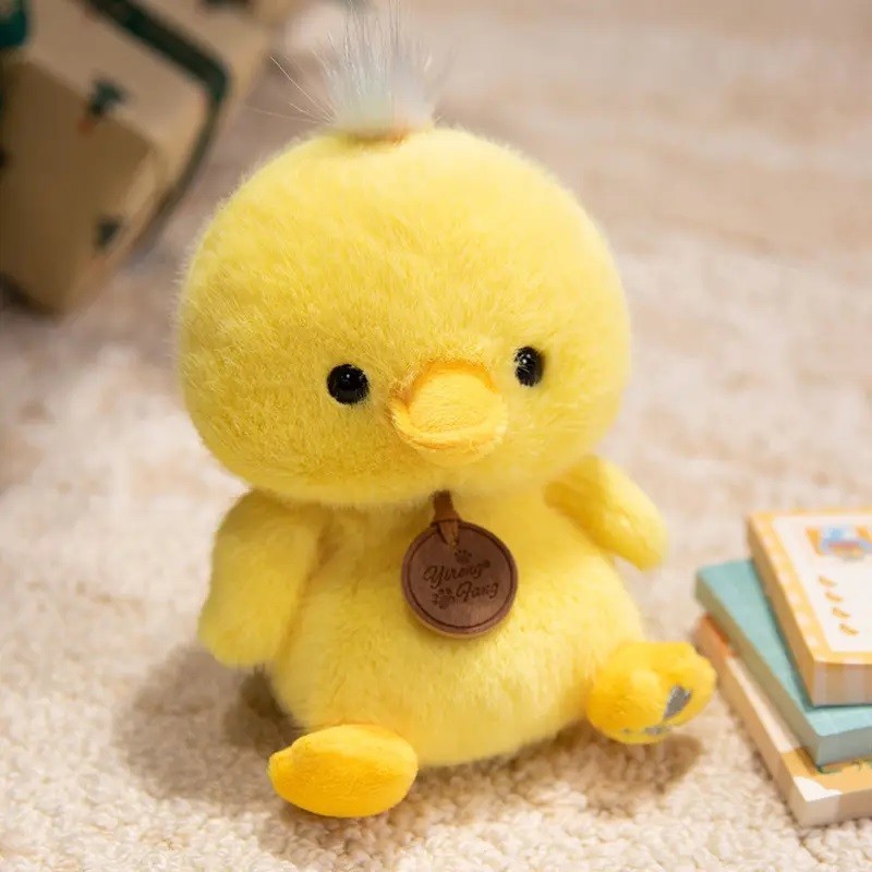 Yellow Duck Bird Plush Toy 6" Cute Stuffed Animal Doll Kids Birthday Gift
