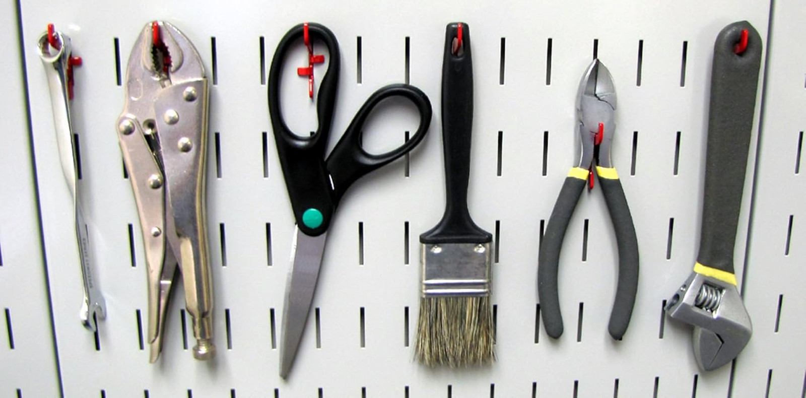 Wall Control Standard Slotted Hook Pack - Slotted Metal Pegboard Hooks Pegboard