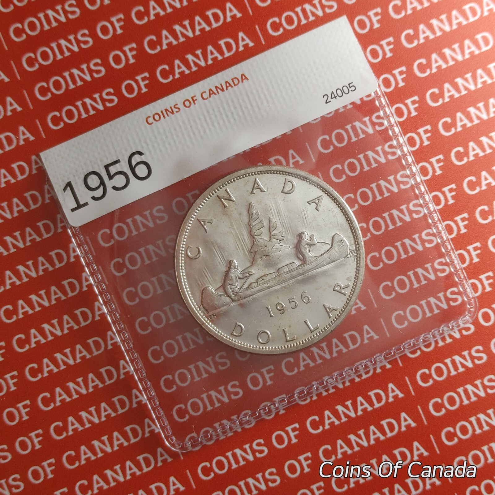 1956 Canada $1 Silver Dollar UNCIRCULATED Coin - Nice Eye Appeal #coinsofcanada