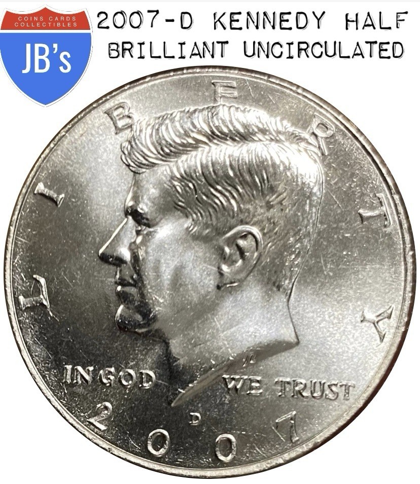 2007-D Kennedy Half Dollar 50c - BRILLIANT UNCIRCULATED (BU)