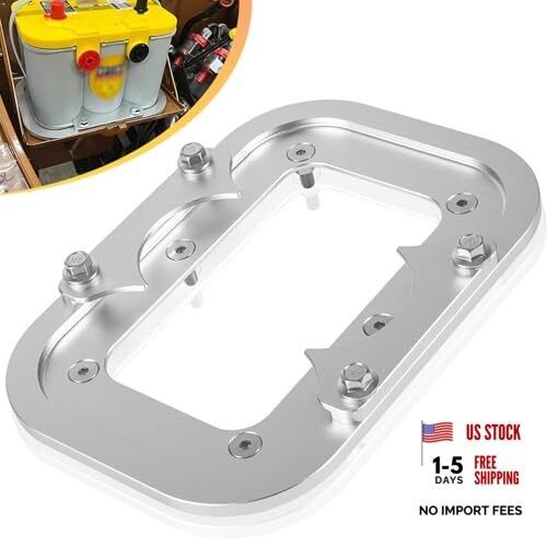Billet Aluminum Battery Tray Battery Pallet Trunk Battery Hold Down Mount