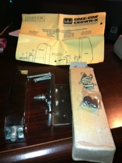 Cres Cor 1006-86 or 122-1202 Strike plate AND Pushbutton Latch 7" Long, Warmers