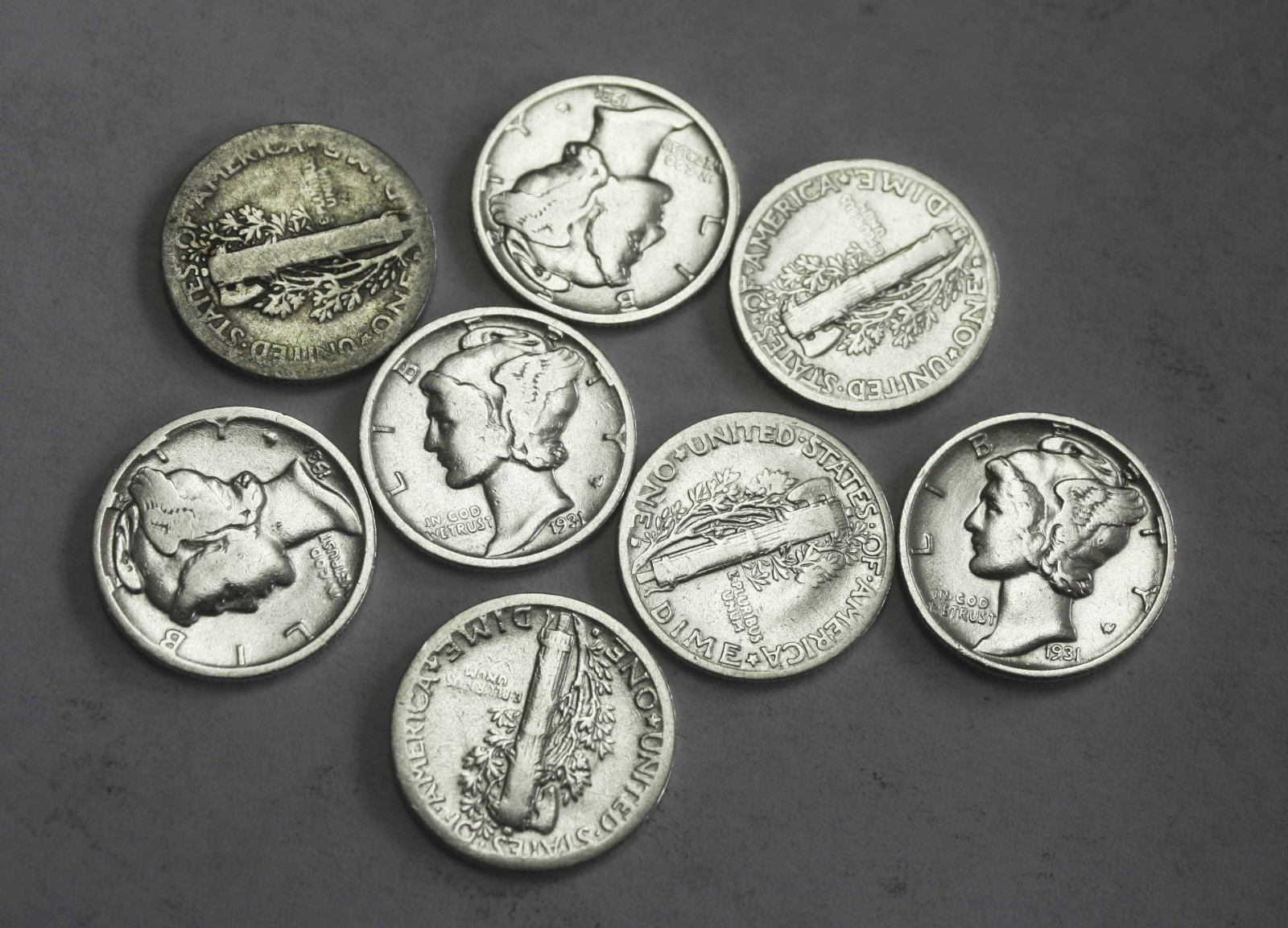 1931-d Mercury Head Dime.Average Grade of Coin You Will Receive is Photographed